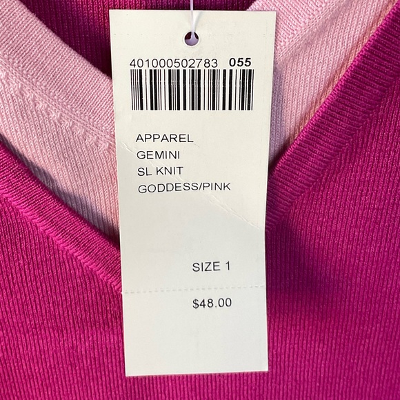 Chico’s Apparel Gemini Sleeveless Knit; Goddess/Pink; NWT; M/8 - Picture 8 of 12